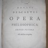 Renati Des-Cartes Opera philosophica