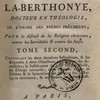 Œuvres du Révérend Père La-Berthonye, pour la défense de la religion chrétienne contre les incrédules & contre les juifs