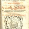 Collegium Universi Juris Canonici, ante Hac juxta triplex juris objectum partitum [suivi de] Manuale parochorum de plerisque functionibus & obligationibus, Ad Parochias, Parochos, & Parochianos attinentibus