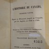 Abrégé de l'histoire du Canada, première partie, depuis sa découverte jusqu'à sa conquête, par les Anglais, en 1759 et 1760