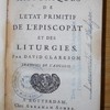 Traitez historiques de l'état primitif de l'épiscopat et des liturgies