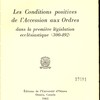 Les conditions positives de l’accession aux ordres dans la première législation ecclésiastique (300-492)