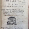 Compendiosae institutiones theologicae ad usum Seminarii Pictaviensis