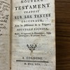 Nouveau Testament : traduit sur les textes originaux, avec les différences de la Vulgate.