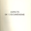 Aspects de l’oecuménisme