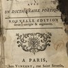 Histoire poétique tirée des poètes françois avec un dictionnaire poétique