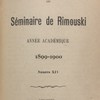 Annuaire de Séminaire de Rimouski : Année académique 1899-1900