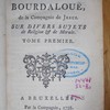 Pensées du Père Bourdaloue, de la Compagnie de Jésus sur divers sujets de religion et de morale