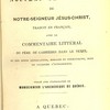 Le Nouveau Testament de Notre-Seigneur Jésus-Christ