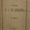 L'Abbé A. L. de Barbarin