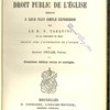 Les principes du droit public de l'église réduits à leur plus simple expression