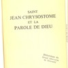 Saint Jean Chrysostome et la parole de Dieu