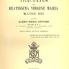 Tractatus de Beatissima Virgine Marie Matre Dei