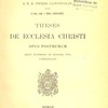 Theses de ecclesia Christi : opus posthumum : brevi praemisso de eiusdem vita commentario