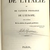 Des affaires de l’Italie et de l’avenir probable de l’Europe