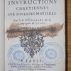 Sermons et instructions chrétiennes sur diverses matières