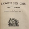 Grammaire de la langue des Cris