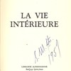 La vie intérieure