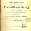 Magister choralis : Méthode théorique et pratique du plain-chant sacré