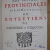 Réponse aux Lettres provinciales de L. de Montalte, ou, Entretiens de Cleandre et d'Eudoxe