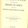 Petit cérémonial à l’usage des enfants de choeur pour la province ecclésiastique de Québec