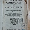 Règles communes et particulières de la Congrégation de Saint Maur