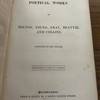 The Poetical Works of Milton, Young, Gray, Beattie and Collins, complete in one volume