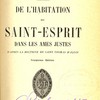 De l’habitation du Saint-Esprit dans les âmes justes : d’après la doctrine de Saint Thomas d’Aquin