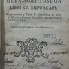 P. Ovidii Nasonis Metamorphoseon libri XV