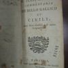 C. Julii Caesaris Commentaria de bello Gallico et civili, cum Notis Gallicis, & indice Geographico