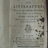 École de littérature, tirée de nos meilleurs écrivains