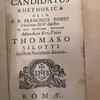 Candidatus rhetoricae olim A. P. Francisco Pomey