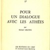 Pour un dialogue avec les athées