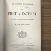 La question économique du prêt a intérêt ou des causes théologique du socialisme