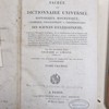 Bibliothèque sacrée, ou Dictionnaire universel historique, dogmatique, canonique, géographique et chronologique des sciences ecclésiastiques