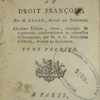 Institution au droit françois