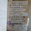 Gesta virtutes, et miracula b. Ioannis a Capistrano Ord. Min. Observantii...