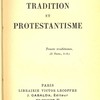 Tradition et protestantisme