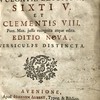 Biblia sacra, vulgatae editionis Sixti V et Clementis VIII Pont. Max. jussu recognita atque edita