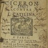 Les oraisons de Ciceron, contre L. Catilina