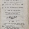Sermons pour les principales fêtes de l'année, et sur divers sujets de morale