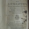 École de littérature, tirée de nos meilleurs écrivains