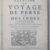 Relation du voyage de Perse et des Indes Orientales