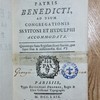 Regula sanctissimi Patris Benedicti, ad usum congregationis SS. Vitoni et Hydulphi accommodata