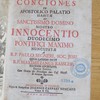 Conciones in apostolico palatio habitæ et Sanctissimo Domino Nostro Innocentio Duodecimo Pontifici Maximo nuncupatæ