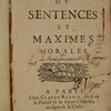Réflexions, ou, Sentences et maximes morales