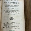 La vie de sainte Geneviève, écrite en latin dix-huit ans après sa mort et traduite