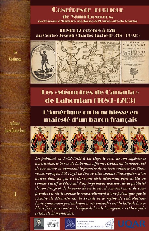 Les « Mémoires de Canada » de Lahontan (1683-1703) : L'Amérique ou la noblesse en la majesté d'un baron français