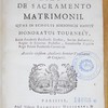 Praelectiones theologicae de sacramento Matrimonii