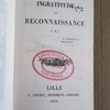 Ingratitude et reconnaissance
